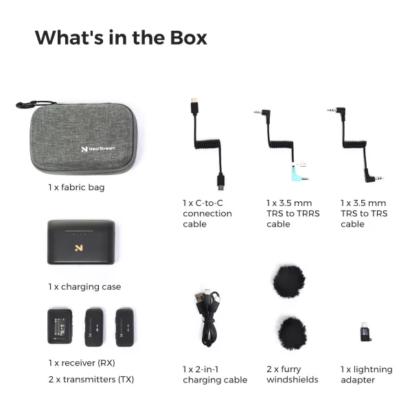 Best Alternative to Rode,
Budget-friendly Wireless
Dual Microphone