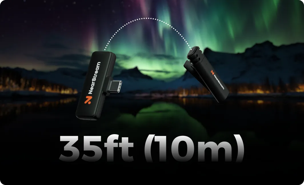 UP TO 35FT (10M), HEAR AS YOU SEE.