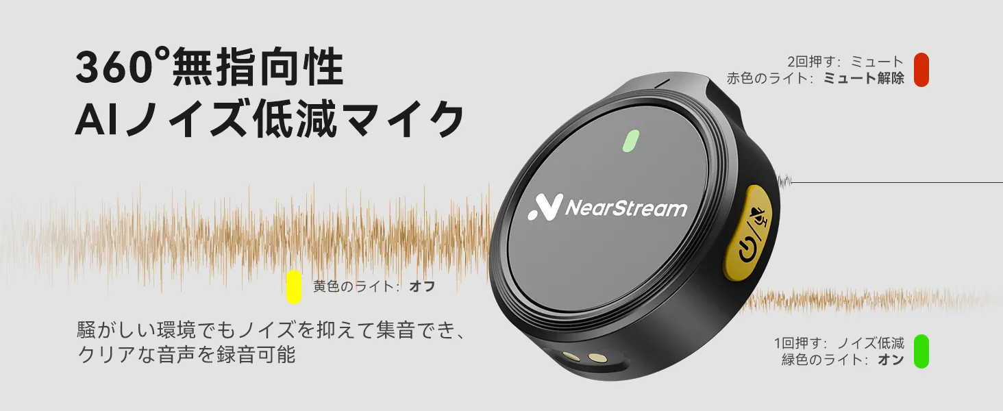 高音質サウンドを実現する無線マイク