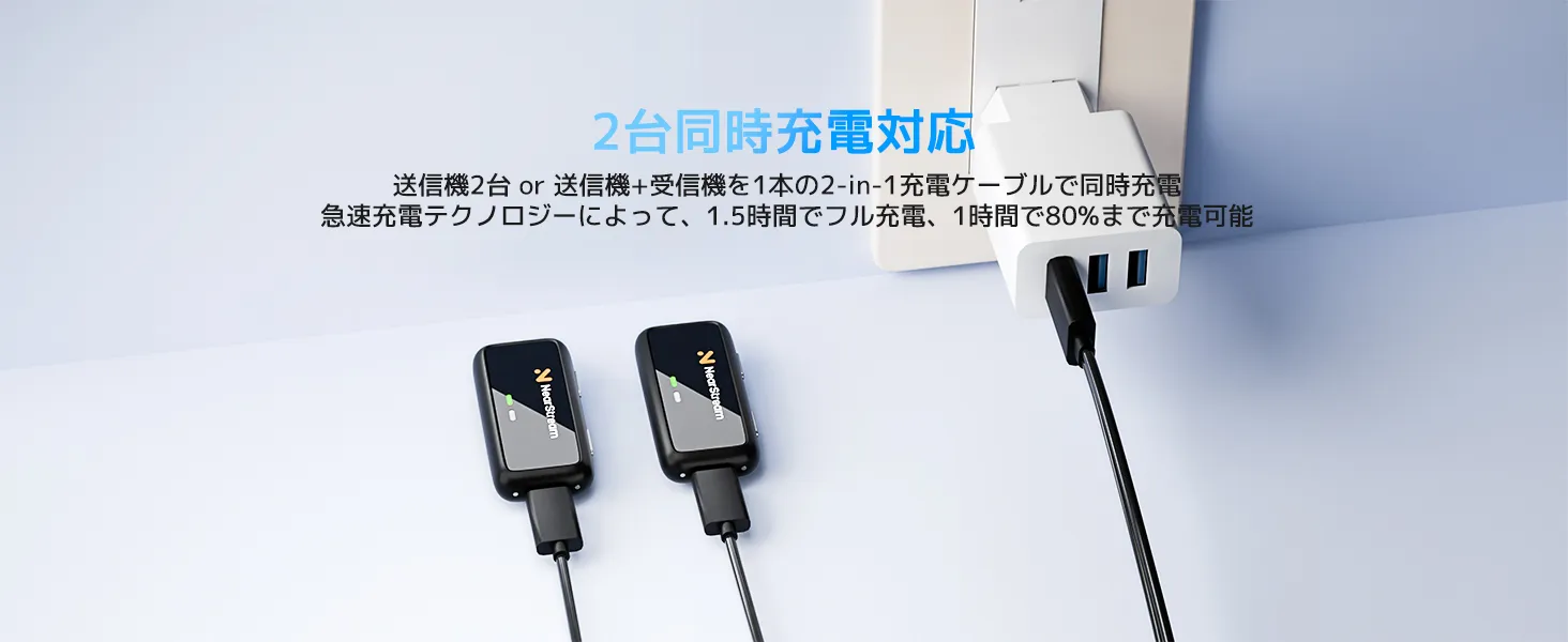 2-in-1充電ケーブル