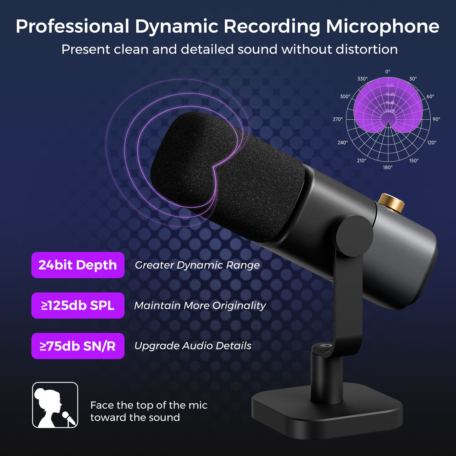 NearStream AM15X Podcast Mic - USB/XLR Microphone for Podcast