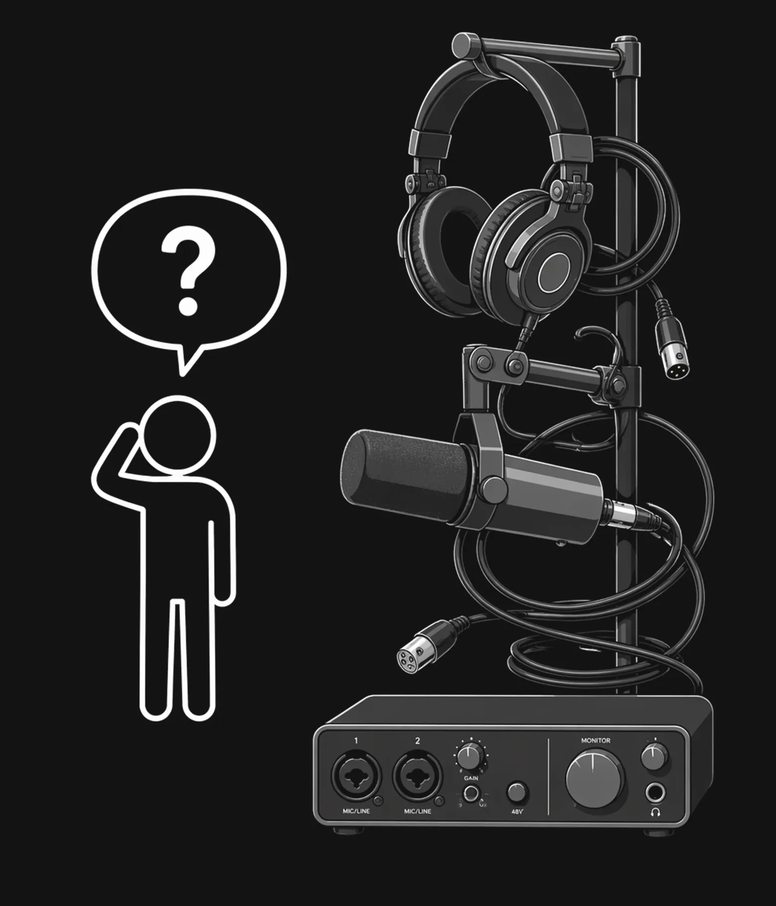Where can I find someone to help me build and design a proper podcasting setup?