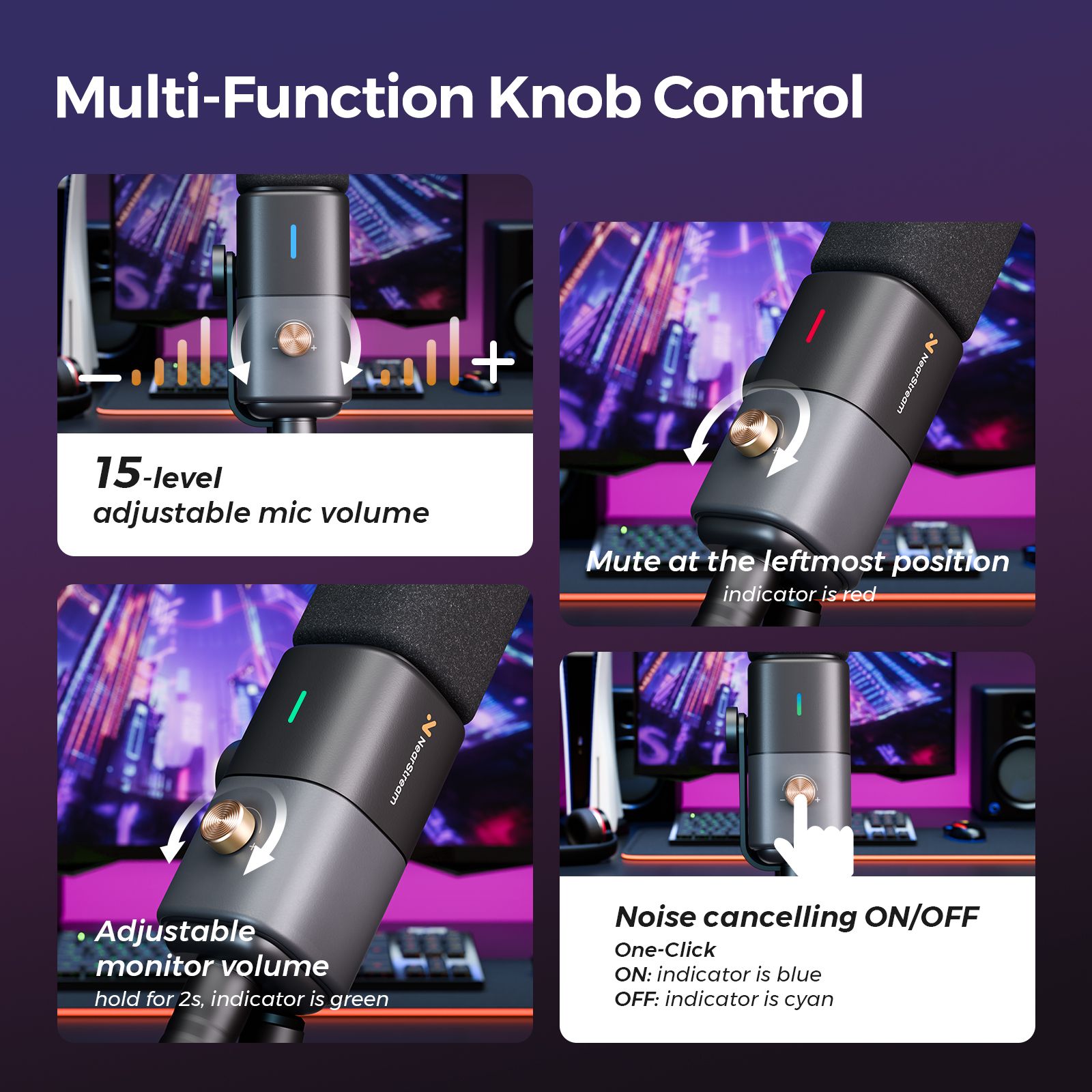 Condenser Microphone for Podcast | NearStream AM20X Studio Mic