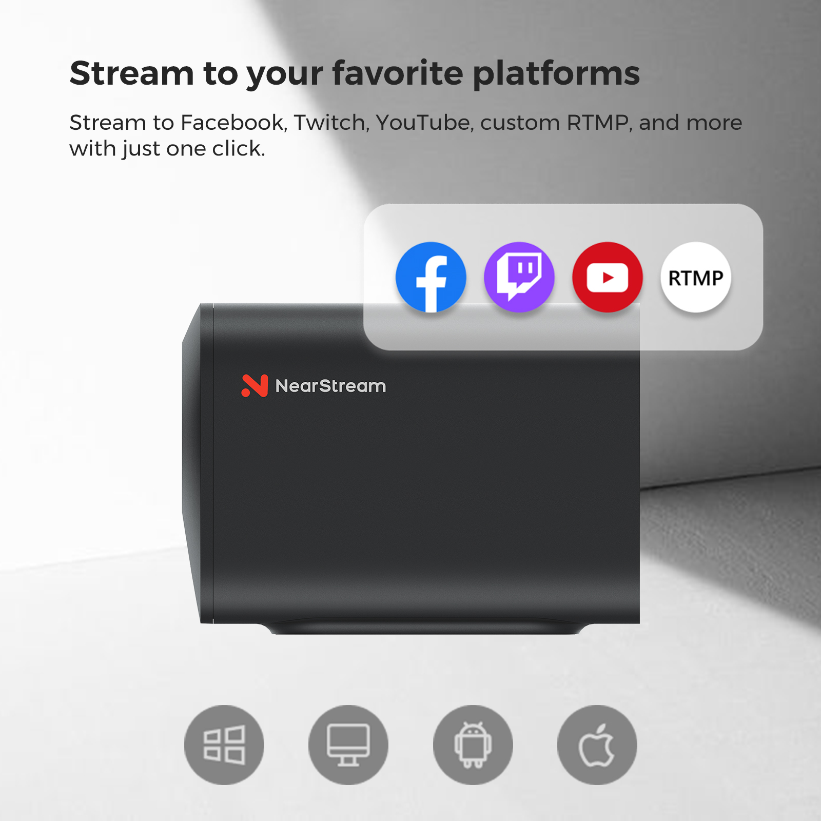 NearStream VM33 - 2K HD Wireless Streaming Camera | NearStream 日本