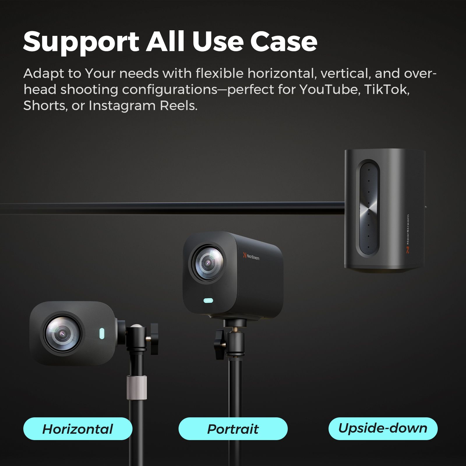 NearStream VM20 | 4K Streaming Camera with 10X Optical Zoom for PC