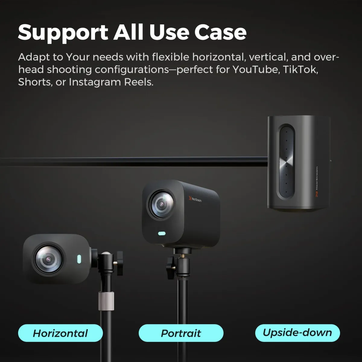 vm20 streaming webcam supports multiple angles