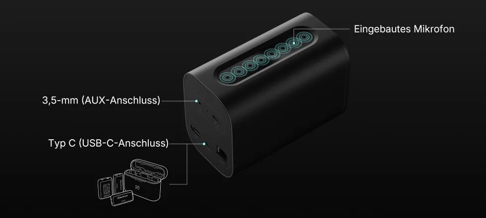 NearStream VM20 4k camera for live streaming audio inputs