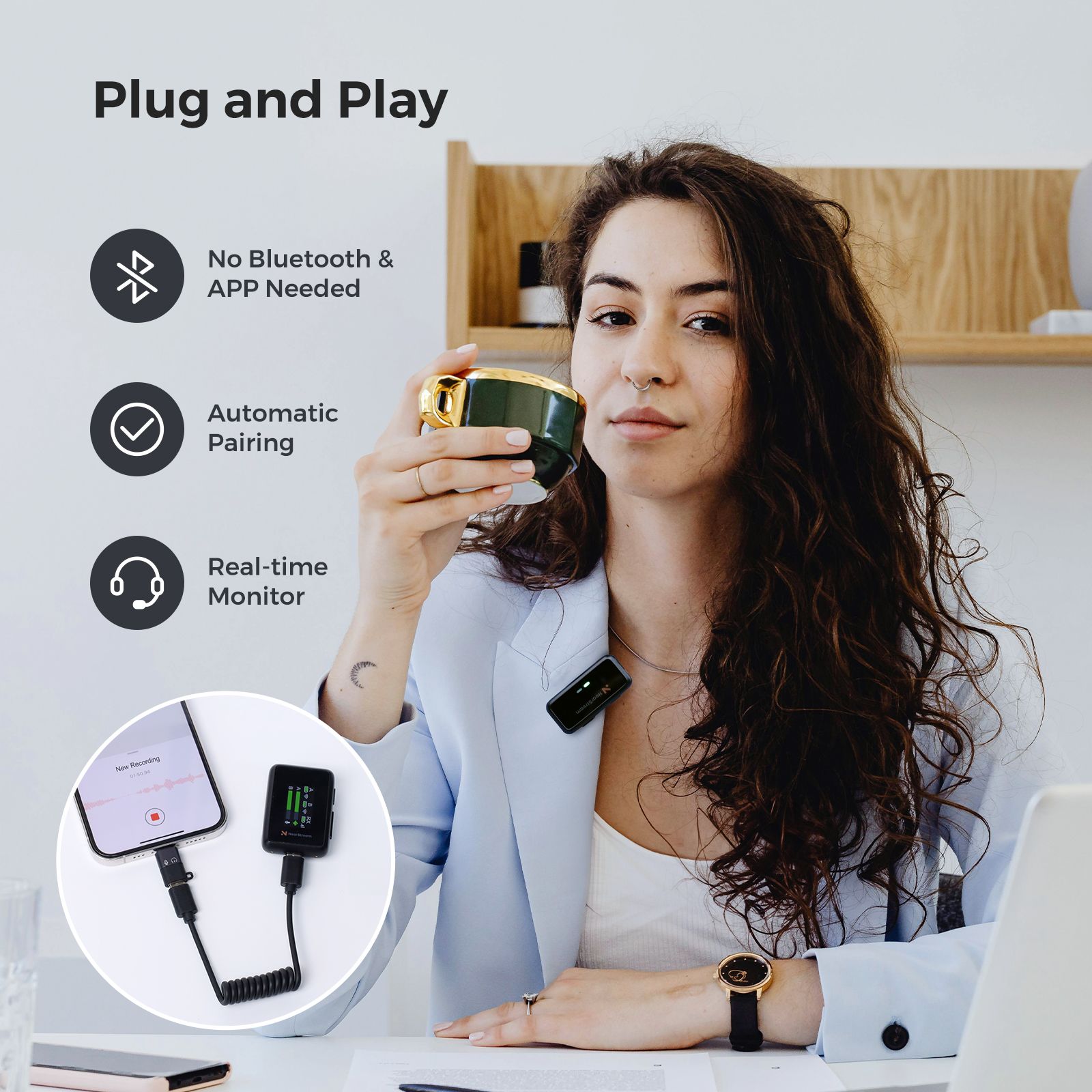 AWM20D マイクロフォン small but MIGHTY wireless Microphone! | NearStream AWM20D