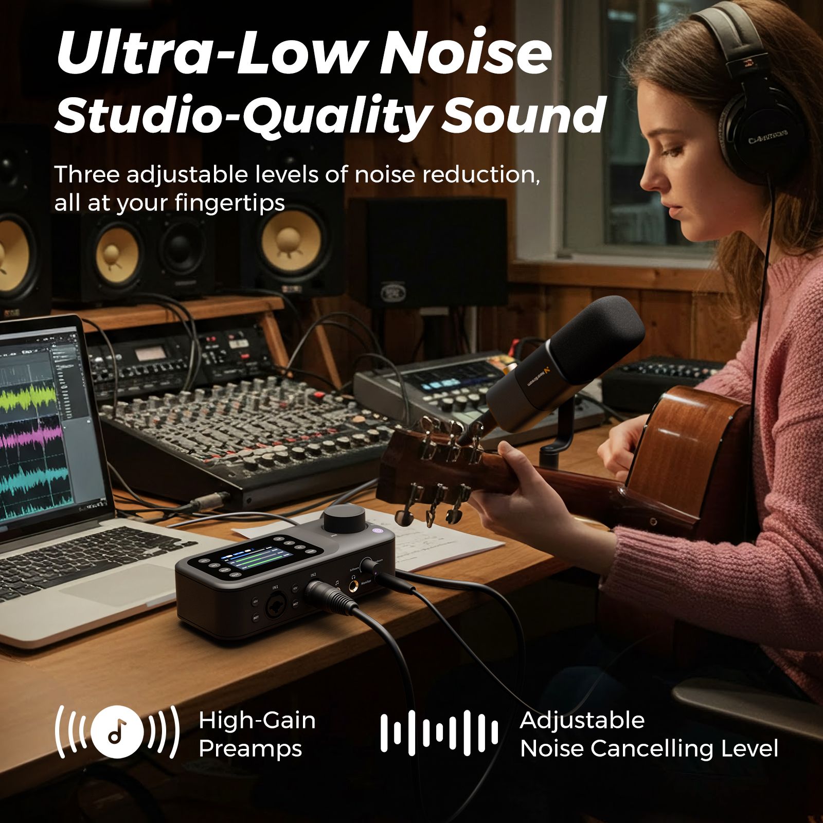 NearStream AMIX40U - Portable Audio Mixer for Podcasters