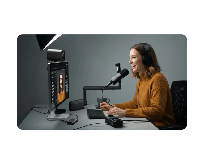 85%以上のストリーマーがOBSなどの配信ソフトに簡単に接続できる配信カメラを好んでいます。