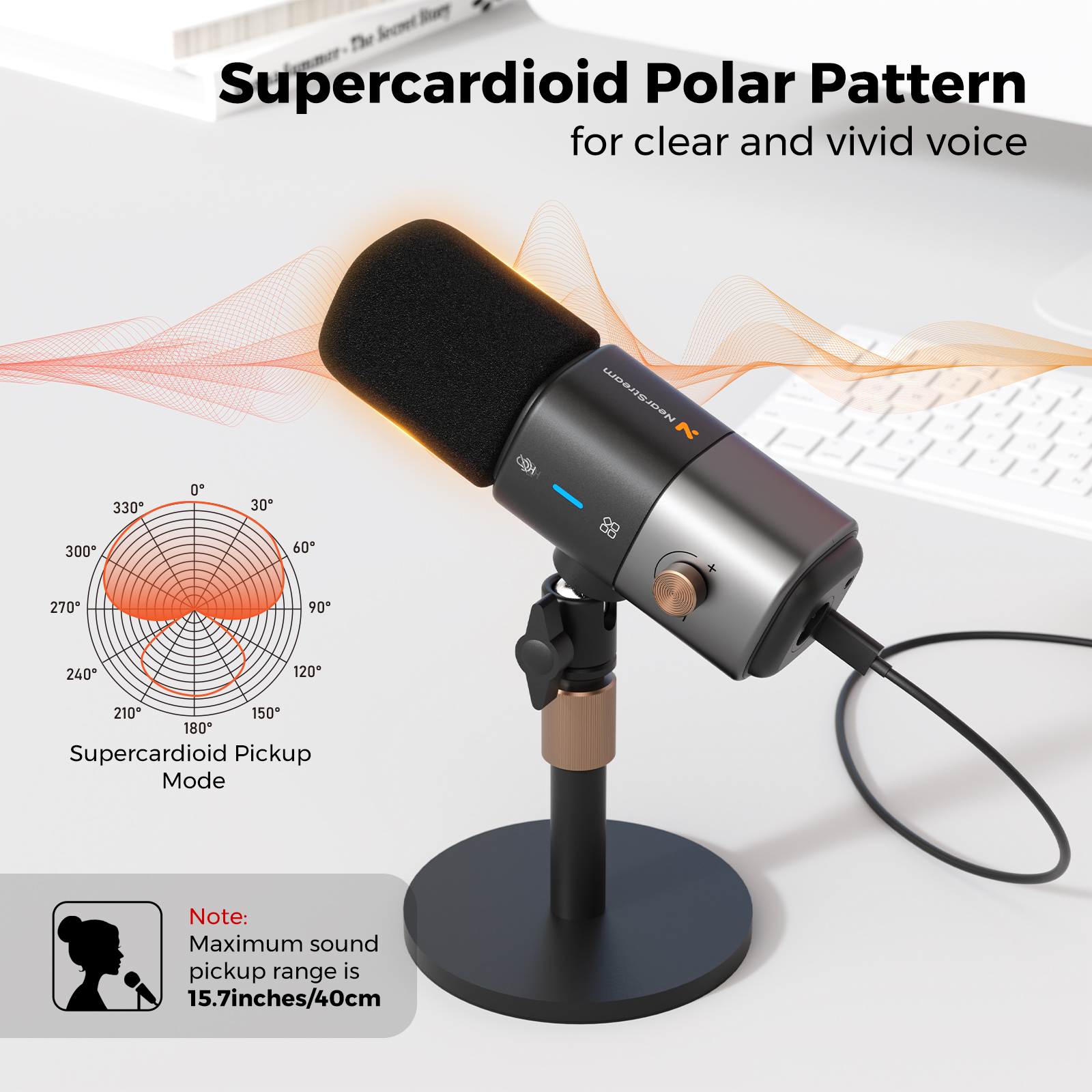 Professional Streaming Microphone | NearStream AM25X Streaming Mic