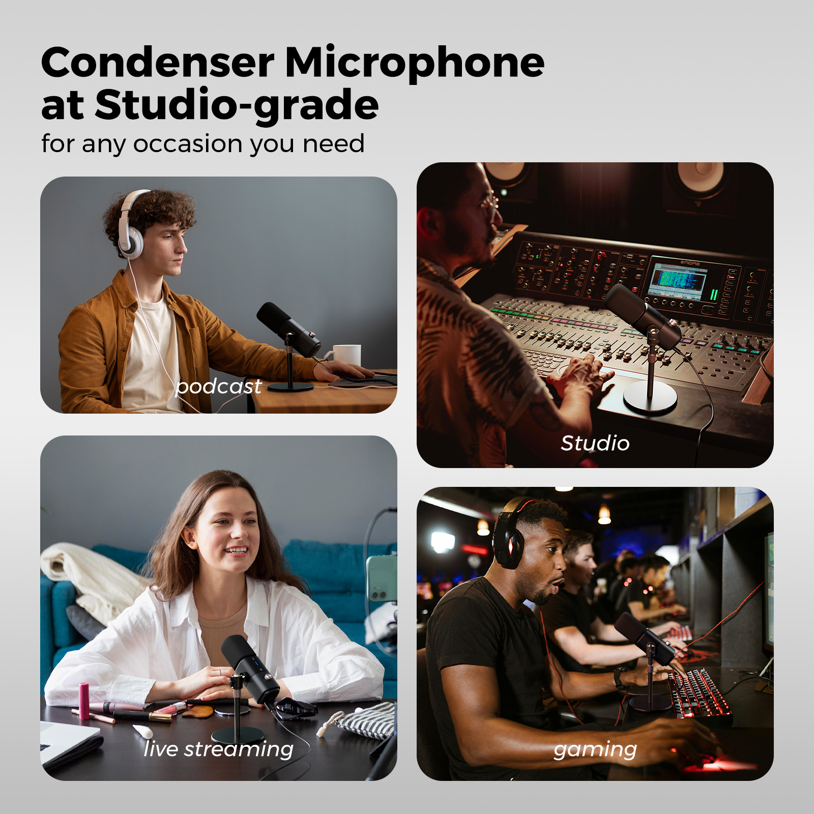 Professional Streaming Microphone | NearStream AM25X Streaming Mic