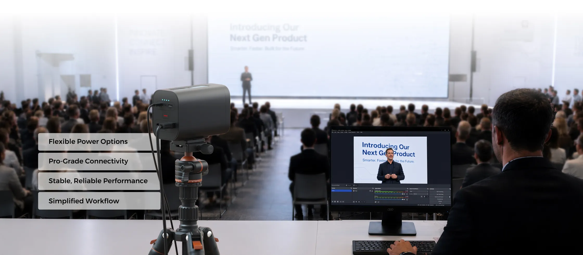 NearStream VM20 Pro 4k camera for streaming connections