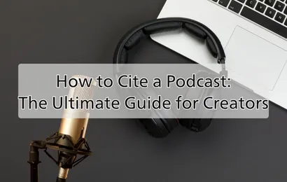 how to cite podcast