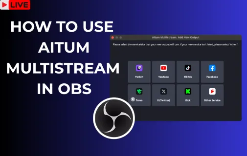 How to use Aitum multistream in OBS