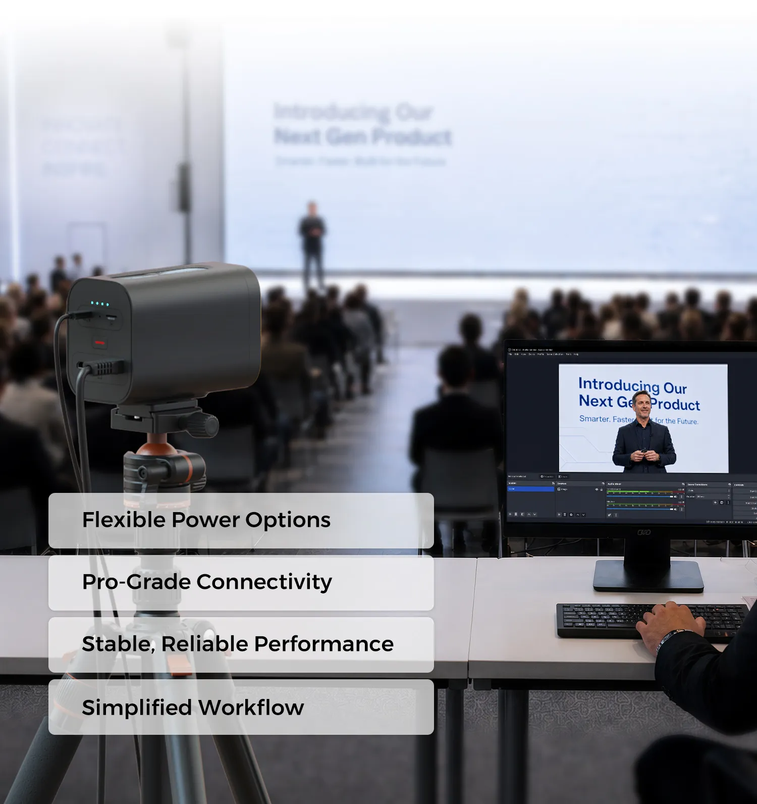 NearStream broadcast camera Multiple Connection Options