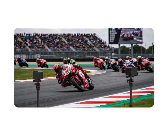 Over 68% of 'Motorsports Broadcasters say they struggle to track high-speed action clearly while keeping the wider race context in the frame during live events.