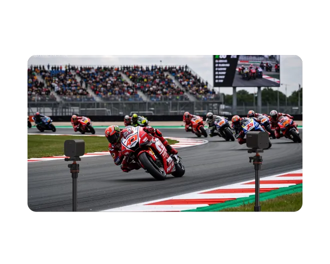 Over 68% of 'Motorsports Broadcasters say they struggle to track high-speed action clearly while keeping the wider race context in the frame during live events.