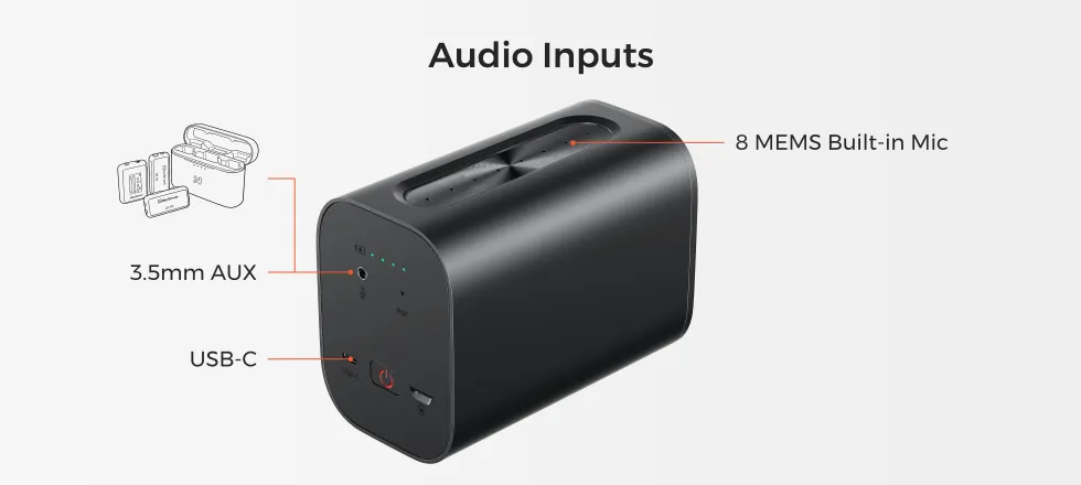 nearstream vm33 audio inputs