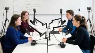 podcasting quad