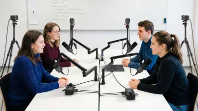 podcasting quad