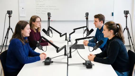 podcasting quad