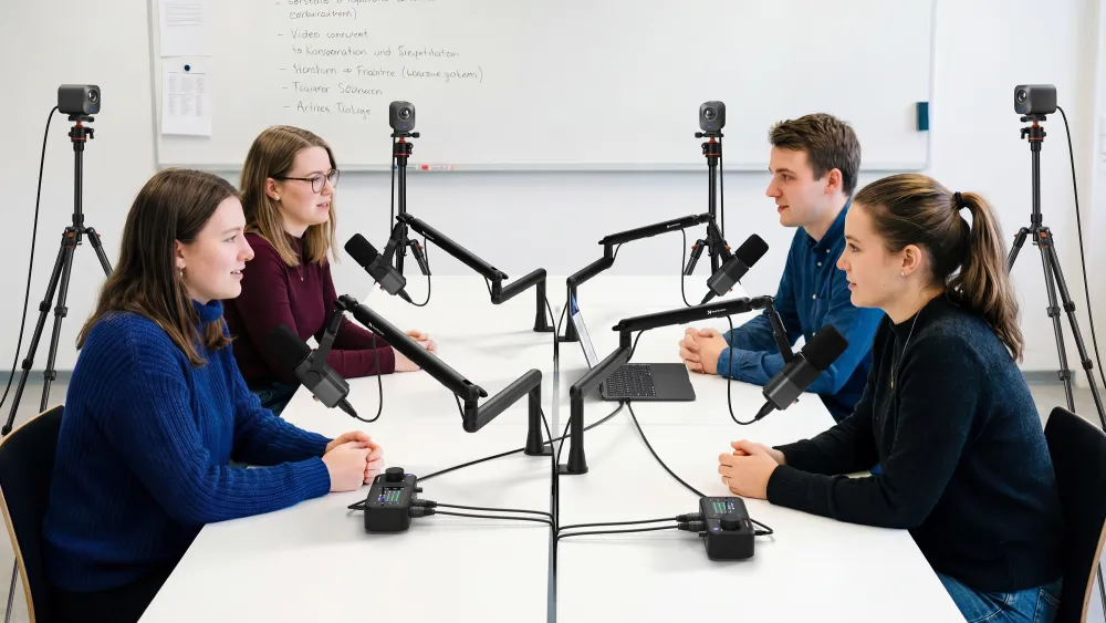 NearStream podcast equipment for 4