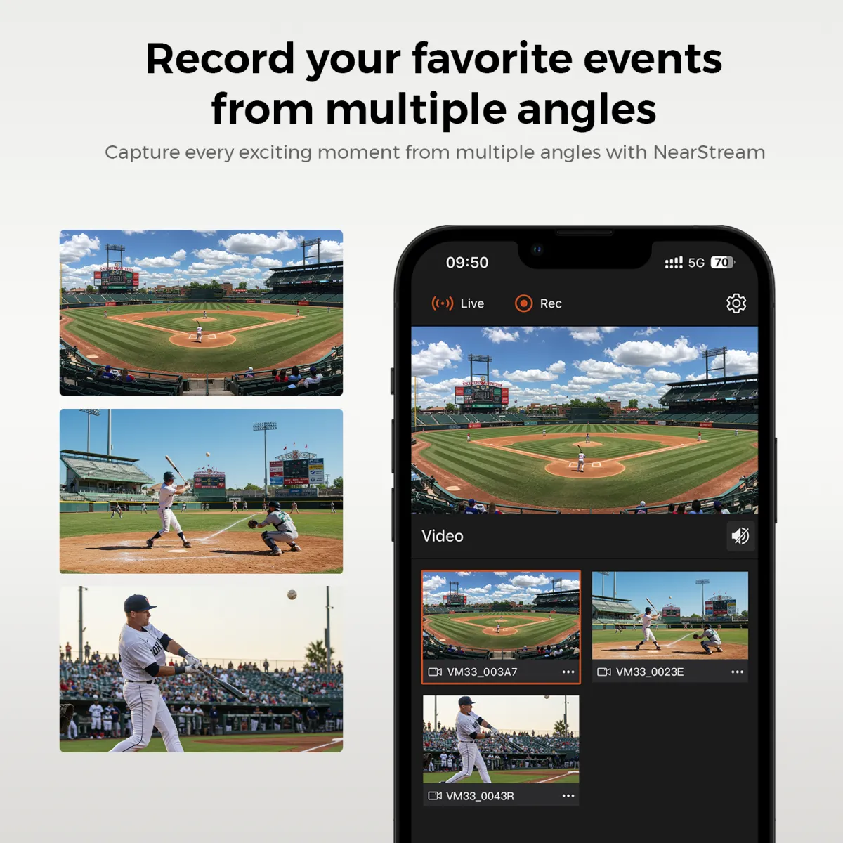 record your favorite events