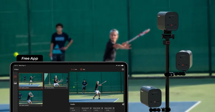 Over 79% of 'Tennis Videographers struggle to stream lightning-fast baseline rallies clearly while capturing the nuanced footwork of both players simultaneously without constant camera panning.