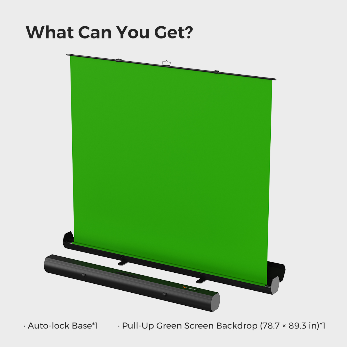 VK50 Portable Pull-Up Green Screen for Streaming & Video