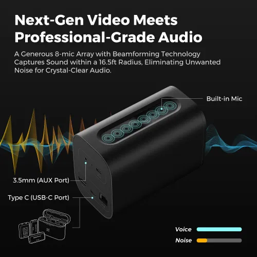 NearStream VM20 | 4K Streaming Camera with 10X Optical Zoom for PC