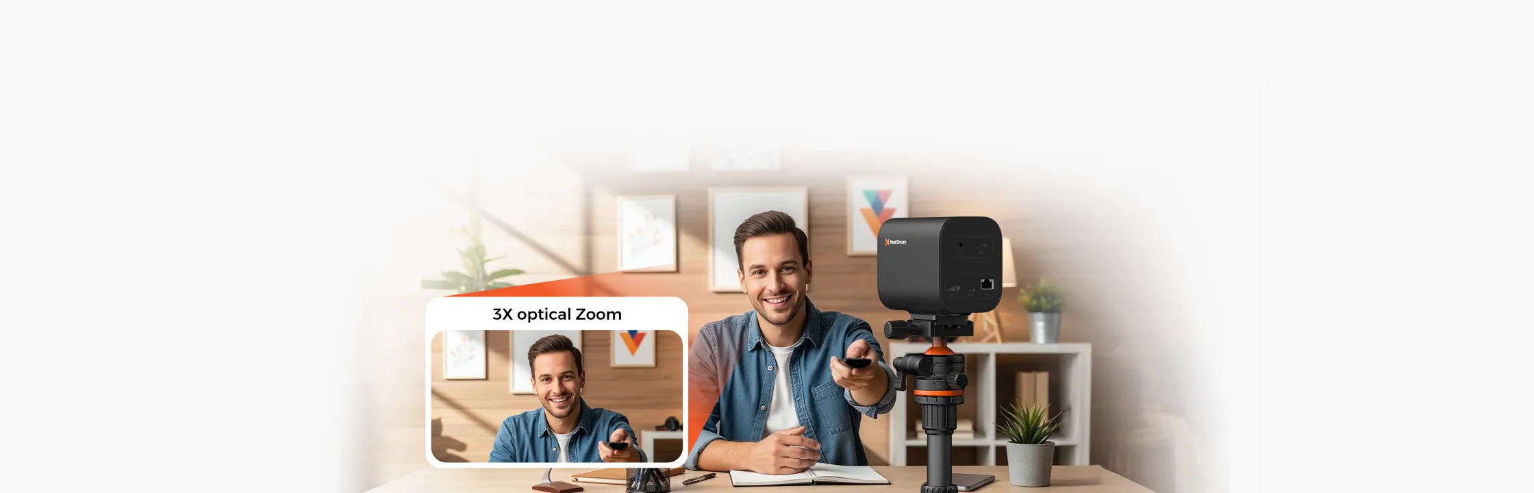 VM20 4k streaming camera with remote control