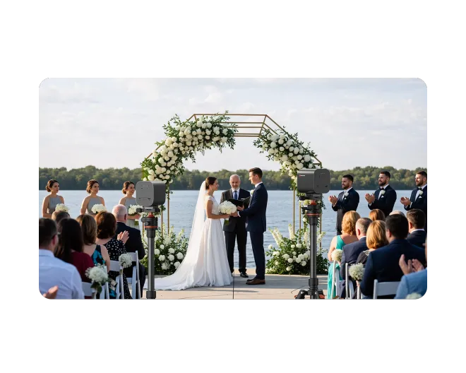Over 82% of 'Wedding Videographers find it challenging to capture both the intimate vows and the wider ceremony atmosphere simultaneously without multiple camera operators.