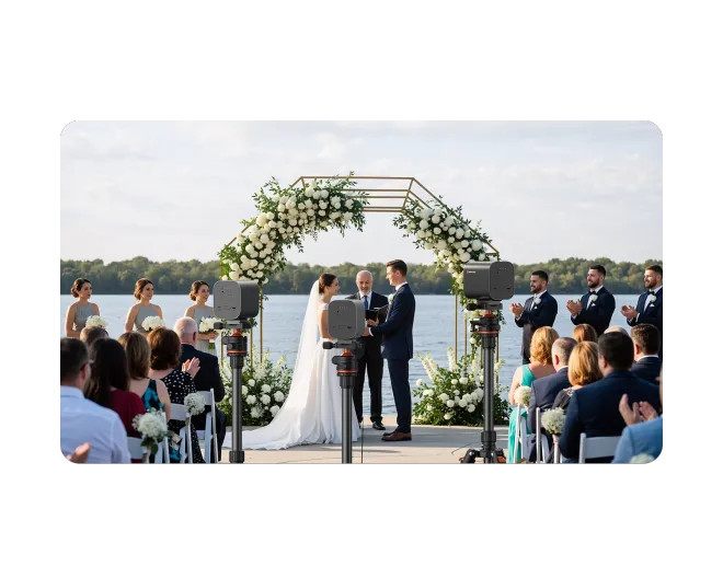 Over 82% of 'Wedding Videographers find it challenging to capture both the intimate vows and the wider ceremony atmosphere simultaneously without multiple camera operators.